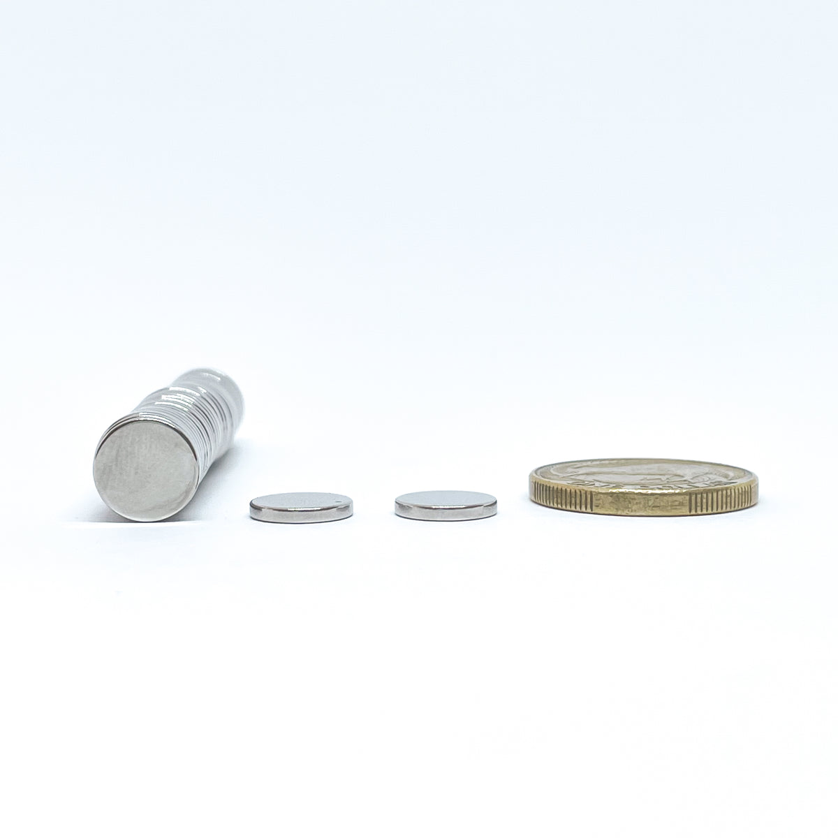DCIC - Coppia Magneti Adesivi Ultra Forti - Diam 10 mm