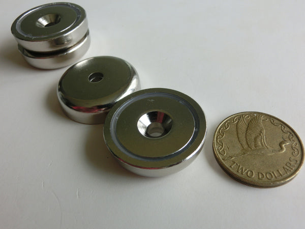 32mm Dia x 8.4mm Pot Magnets  |  Pack of 4