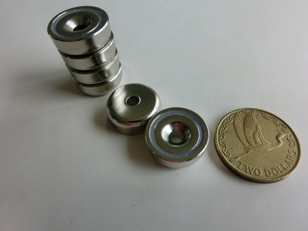 20mm Dia x 7.2mm Pot Magnets  |  Pack of 6
