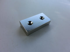 50mm x 25mm x 12mm Block Magnet with 4.3mm holes  |  Pack of 1