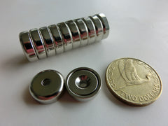 16mm Dia x 5.1mm Pot Magnets  |  Pack of 12